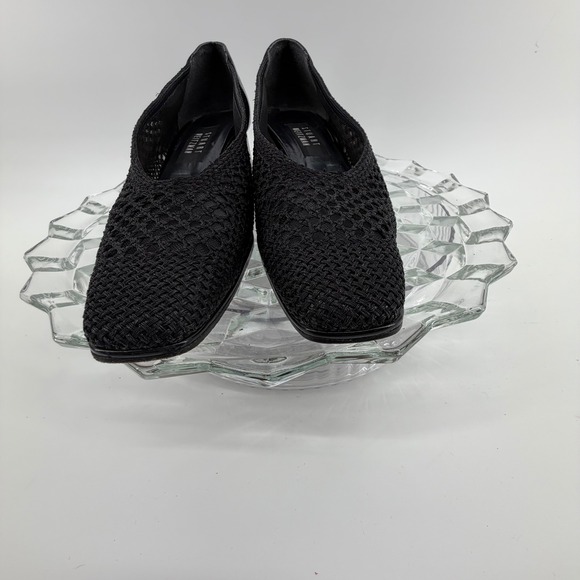 Stuart Weitzman Black Mesh Block Heel Pumps Womens Size 9.5 See pic & size chart - Picture 5 of 12